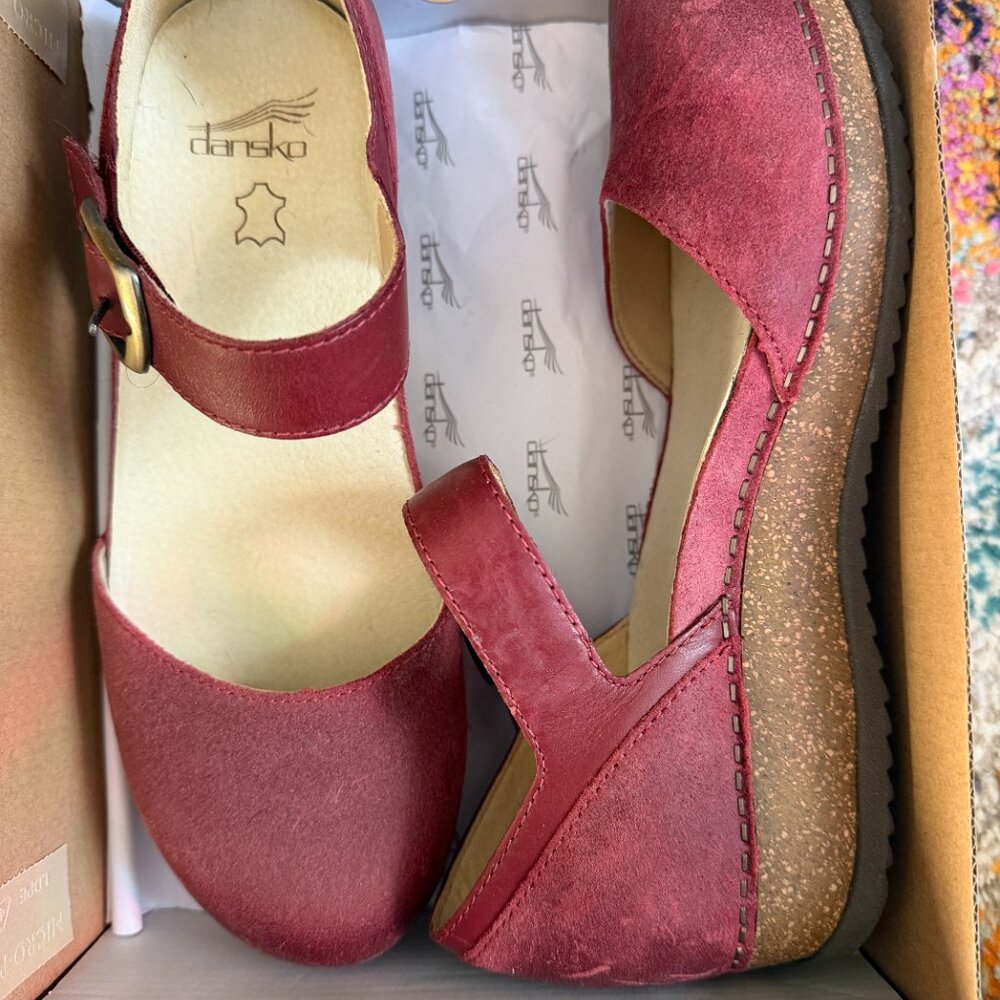Dansko burnished suede mary janes 38 - Picture 2 of 6